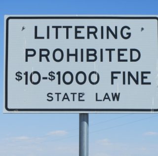 Littering Fines Higher Than Texting and Driving Fines