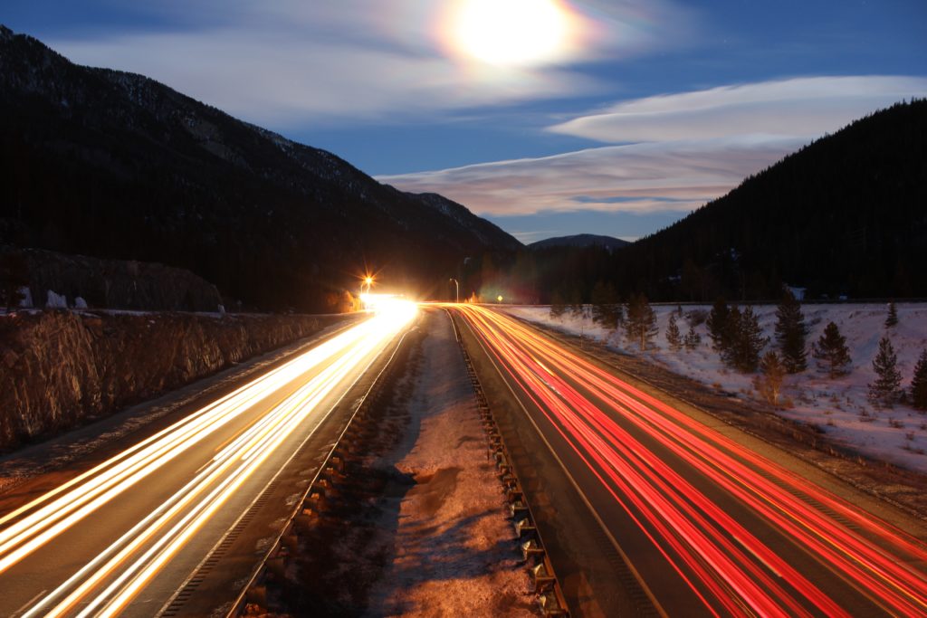 Highway Traffic Snow